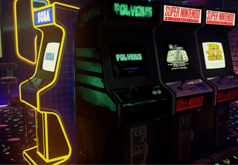 The gaming console of the arcade game; Polybius